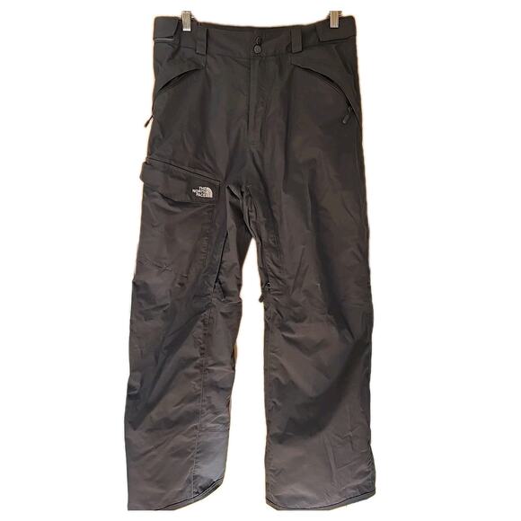 The North Face Hyvent Snow Pants Men's Med Grey 100% Nylon Lined Waterproof - Picture 1 of 8